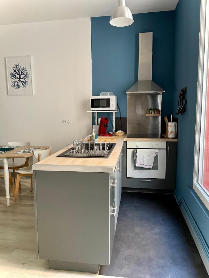 La Batelière, appartement mer avec patio privé Mers-les-Bains Exterior foto