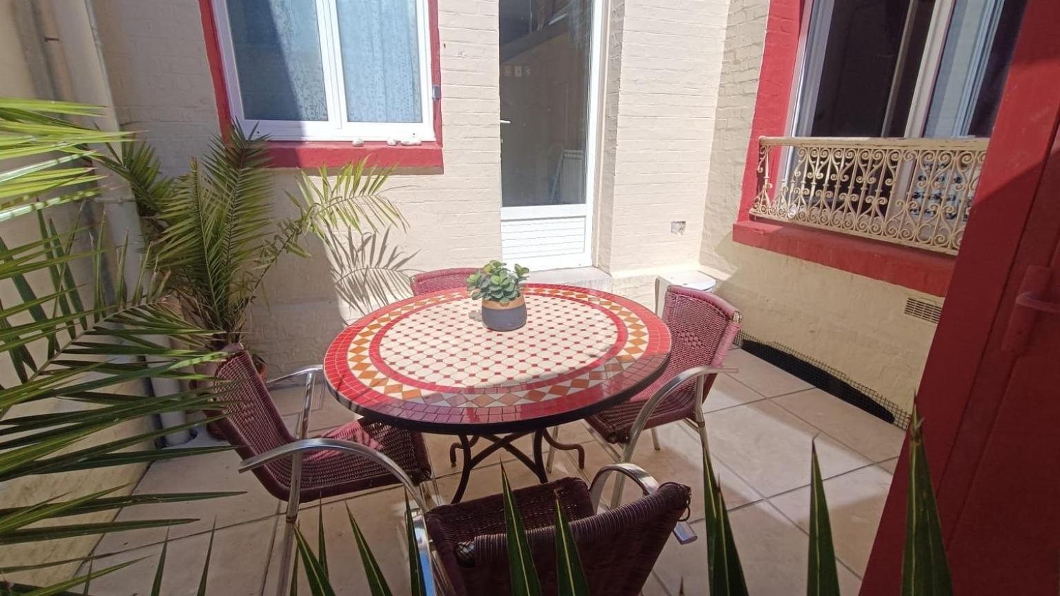 La Batelière, appartement mer avec patio privé Mers-les-Bains Exterior foto